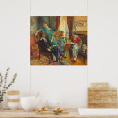 Family Group - William Glackens Fine Art Poster (Cuisine)