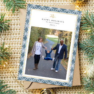 Family Happy Holiday-kerstfotokaart Feestdagenkaart