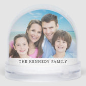 Family is Everything Quote Family Name 2 Photo   Sneeuwbol (Achterkant)