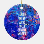 Family Keepsake Keramisch Ornament (Achterkant)