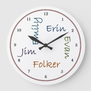 Family Kitchen Clock Grote Klok