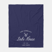 Family Lake House Coastal Custom Decor Fleece Deken (Voorkant)