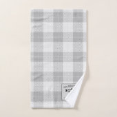 Family Lake House Oars Poisson Russe Blanc Plaid (Serviette à main)