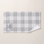 Family Lake House Oars Poisson Russe Blanc Plaid (Serviette à main)