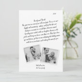 Family Letter Script Coronavirus Vakantie Kaart (Staand voorkant)