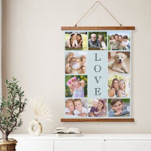 Family Love 10 Photo Collage Hangend Wandkleed