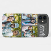 Family Love 3 Photo Collage Chalkboard Coque tenda (Dos (Horizontal))