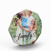 Family Love Black Script Custom Fotoblokken (Links)