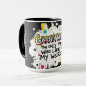 Family Love Burst - personalized Grandparent Day Mok (Voorkant links)