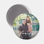 Family Love Editable Color Custom Photo Magnet Magneet (Voorkant / Achterkant)
