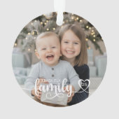 Family Love Script Photo Nom du coeur Couleur pers (dos)