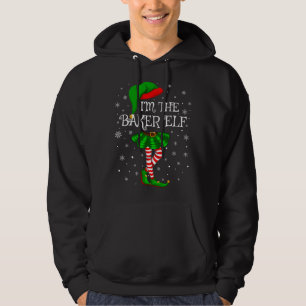 Family Matching Ik ben de bakker elf kerst Hoodie
