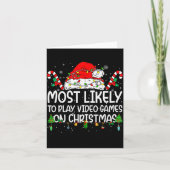 Family Matching Most Likely To Play Video Games On Kaart (Voorkant)