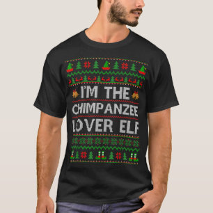 Family Matching Ugly Chimpansee Lover Elf Kerstmis T-shirt