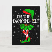 Family Matching Women Girls I'm The Dancing Elf Ch Kaart (Voorkant)