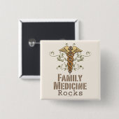 Family Medicine Rocks Button (Voorkant /achterkant)