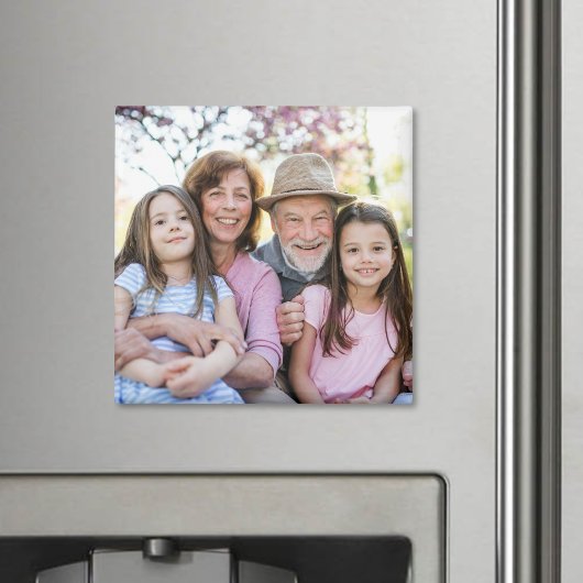 Family Memories Personalized Grandparent Photo Magneet