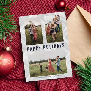 Family Merry Holiday - kerstfotokaart Feestdagenkaart