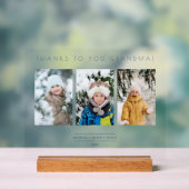 Family Minimalist 3 Photos Collage Keepsake (Neutre)