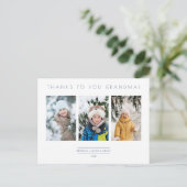 Family Minimalist 3 Photos Collage Keepsake Briefkaart (Staand voorkant)