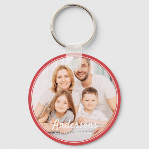 Family Moderne Sporty Simple Photo Keepomwille Sleutelhanger