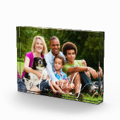 FAMILY Moderne White Script Overlay Fotonaam Fotoblokken (Rechts)