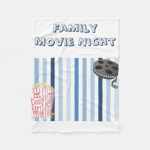 Family Movie Night Fleece Blanket Deken