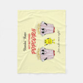 Family Movie Theater with Hot Buttered Popcorn  Fleece Deken (Voorkant)