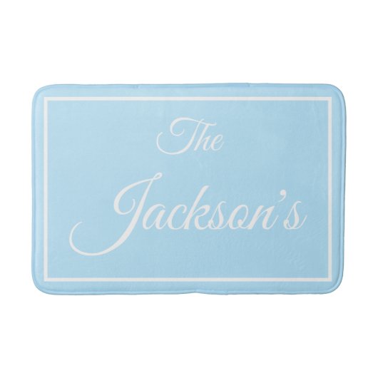 Family name personalized bath mat (Voorkant)