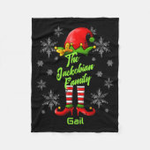 Family Name Year Reunion Matching Christmas Elf T Fleece Deken (Voorkant)