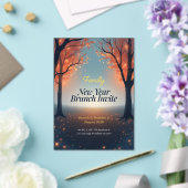 Family New Year Brunch Acrylic Invitation   (Insitu (Mariage))