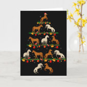 Family Pajama Sets Christmas Matching Horse Xmas T Kaart (Gele Bloem)