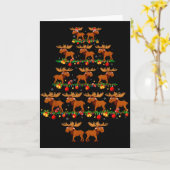 Family Pajama Sets Christmas Matching Moose Xmas T Kaart (Gele Bloem)