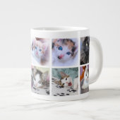 Family Pet Photo Collage Extra Grote Beker (Voorkant rechts)