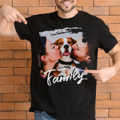 Family Pet Selfie Modèle photo T-shirt Basic