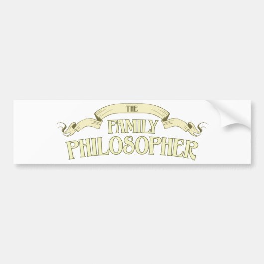 Family Philosopher Bumpersticker (Voorkant)