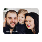 Family Photo and Text Magneet (Horizontaal)