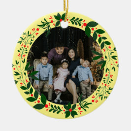 Family Photo Ceramic Ornament
