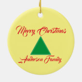 Family Photo Ceramic Ornament (Achterkant)