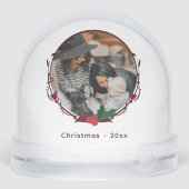 Family Photo Christmas Snow Globe (Arrière)