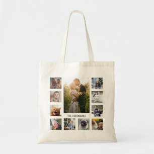 Family Photo Collage 11 Instagram Pics Naam Tote Bag