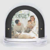 Family photo collage elegant gold script keepsake (Arrière)