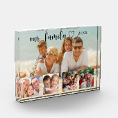 Family photo collage love heart script fotoblokken (Links)