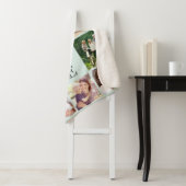 Family Photo Collage Mint Sherpa Deken (In situ)