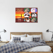 Family Photo Collage Sunset 1124 Art Canvas Afdruk (Insitu (Slaapkamer))