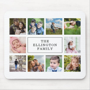 Family Photo Collage White Muismat