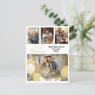 Family Photo Custom Kerstmis Wenskaart Feestdagenkaart
