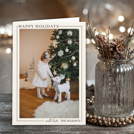 Family Photo Holiday Card Custom Christmas Kaart