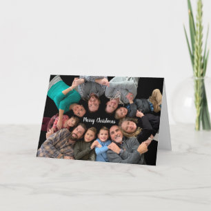 Family Photo Merry kerstfeestay Feestdagen Kaart
