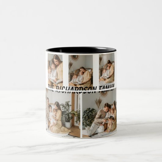 Family Photo Mug | Add Custom Photos and Text (Centre)